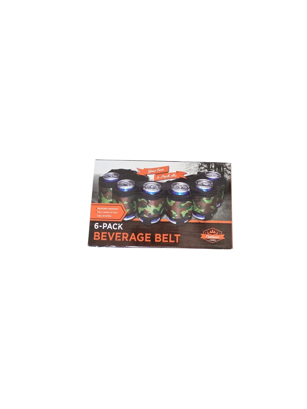 totes 6-Pack Beverage Belt - Camo Green